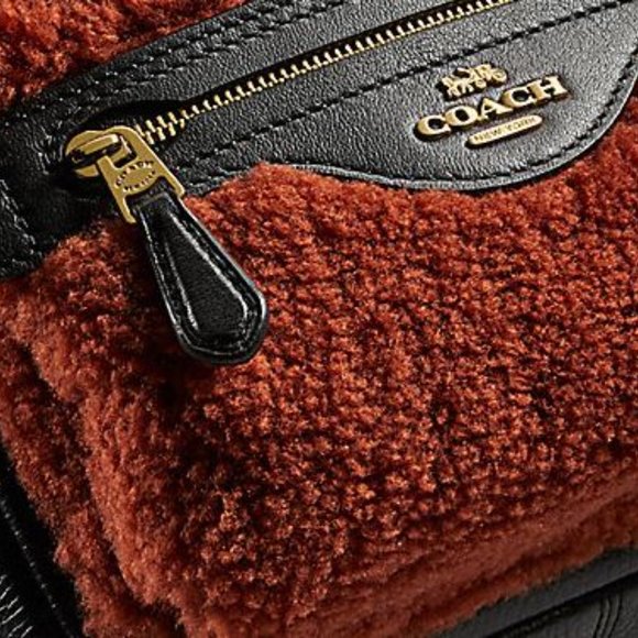 COACH SHEARLING BACKPACK NWT - Picture 5 of 8